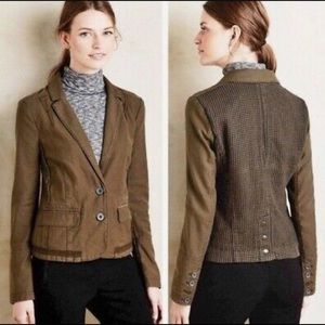 Anthropologie HEI Green Blazer